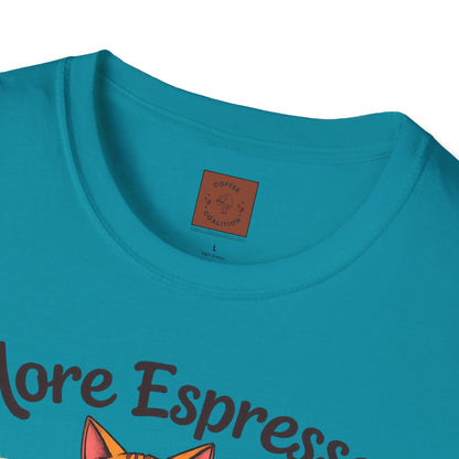 More Espresso, Less Depresso | Coffee Cat Vibes Tee