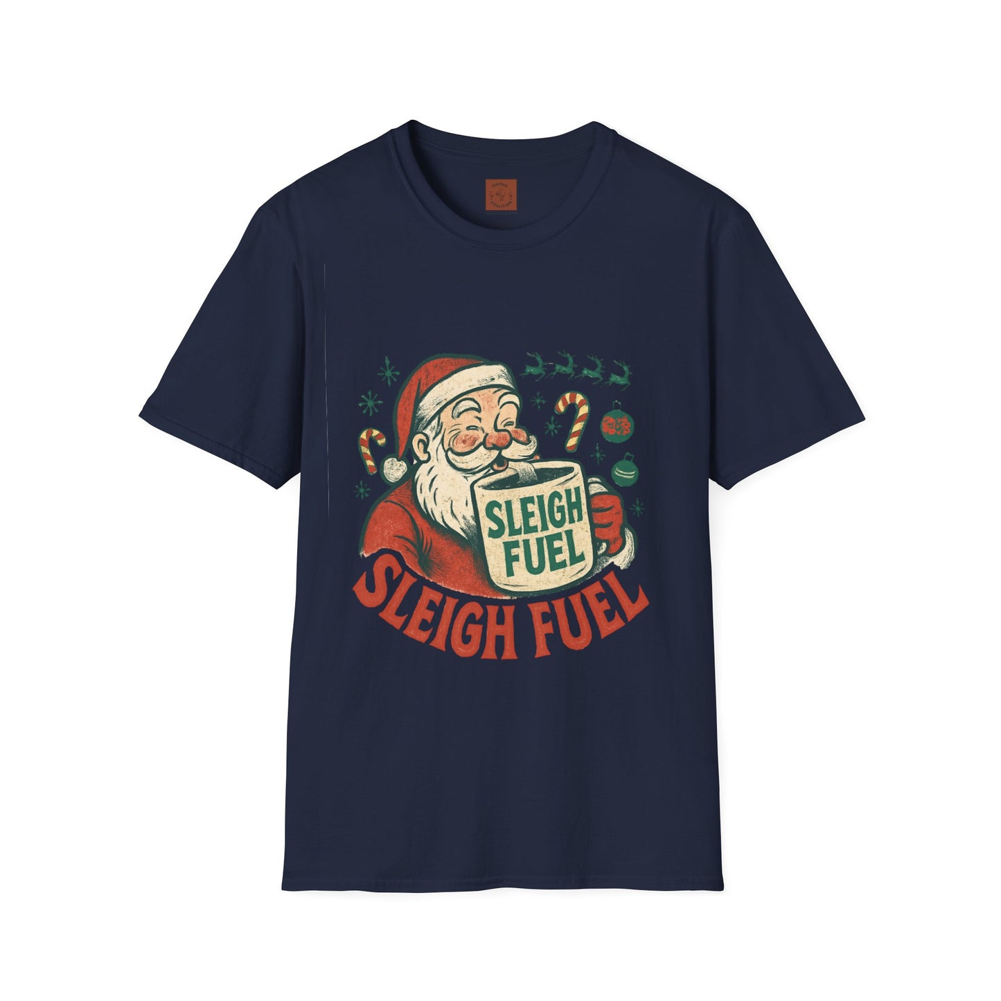 Sleigh Fuel | Funny Santa Christmas Coffee Unisex T-Shirt