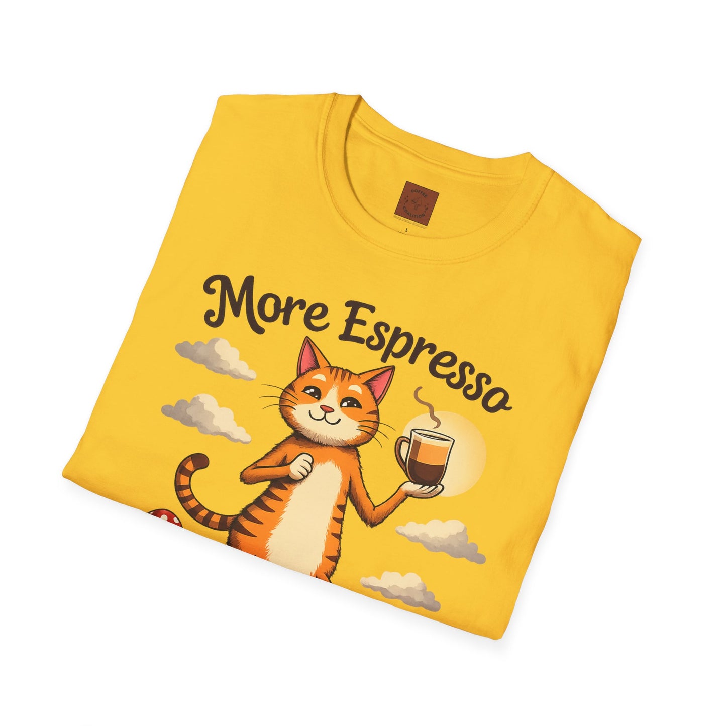 More Espresso, Less Depresso | Coffee Cat Vibes Tee