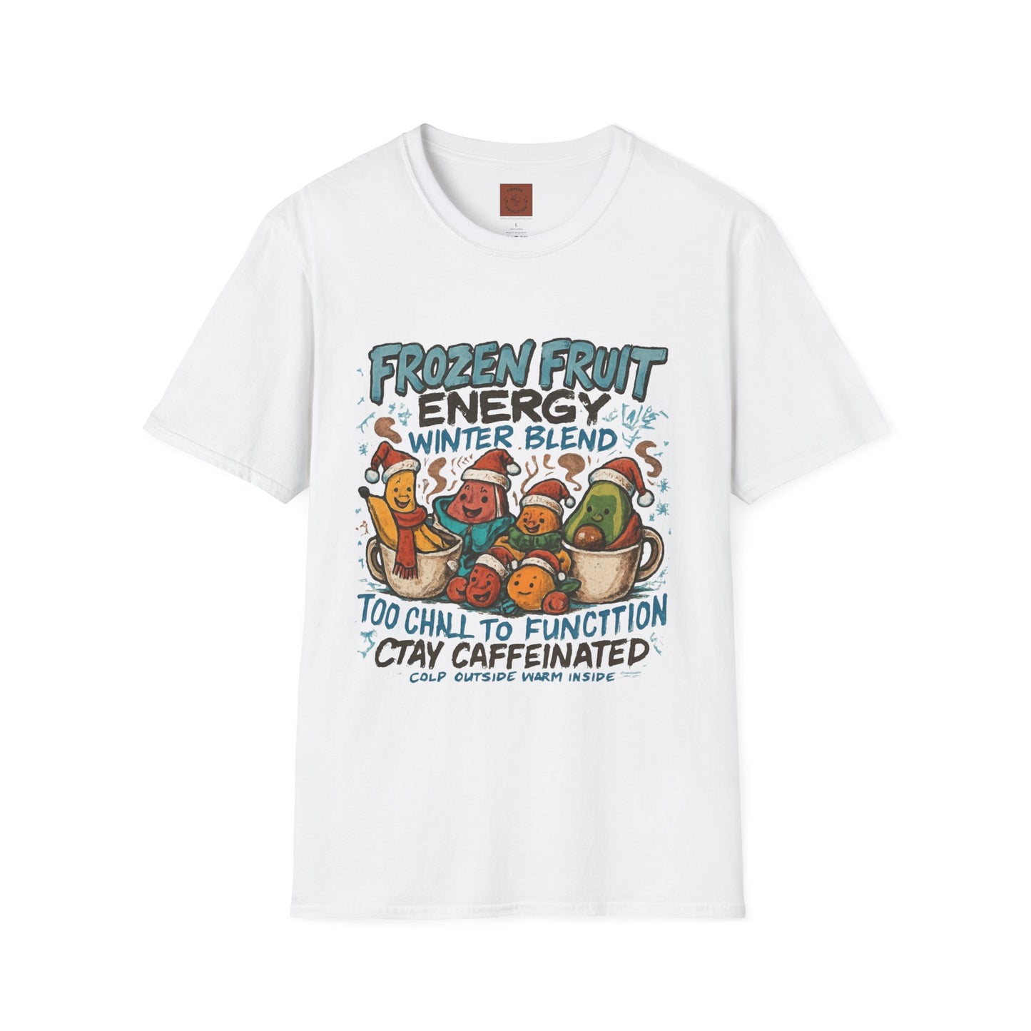 Frozen Fruit Energy | Funny Winter Coffee Lover Unisex T-Shirt