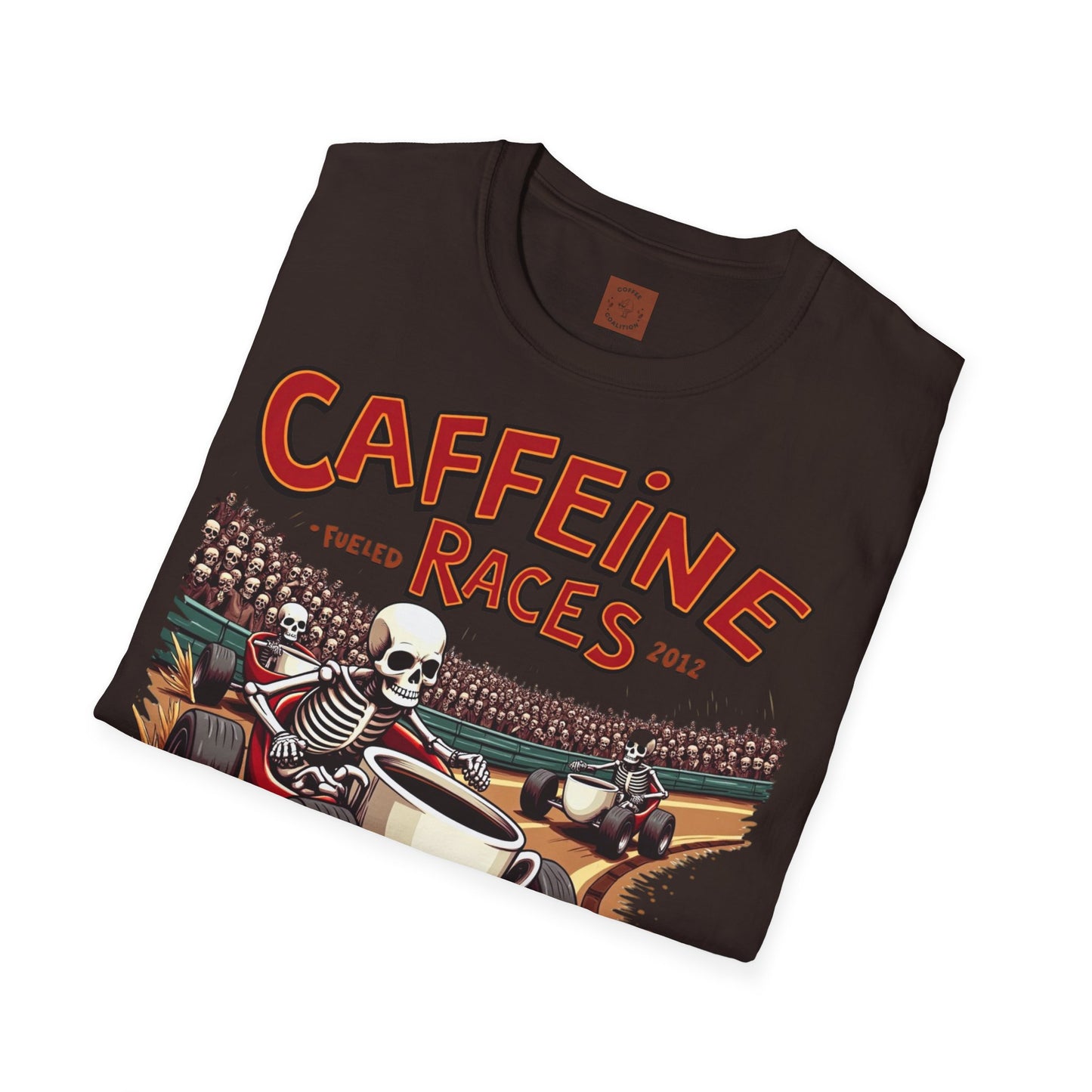 Caffeine Races | Fueled by Coffee & Chaos Tee
