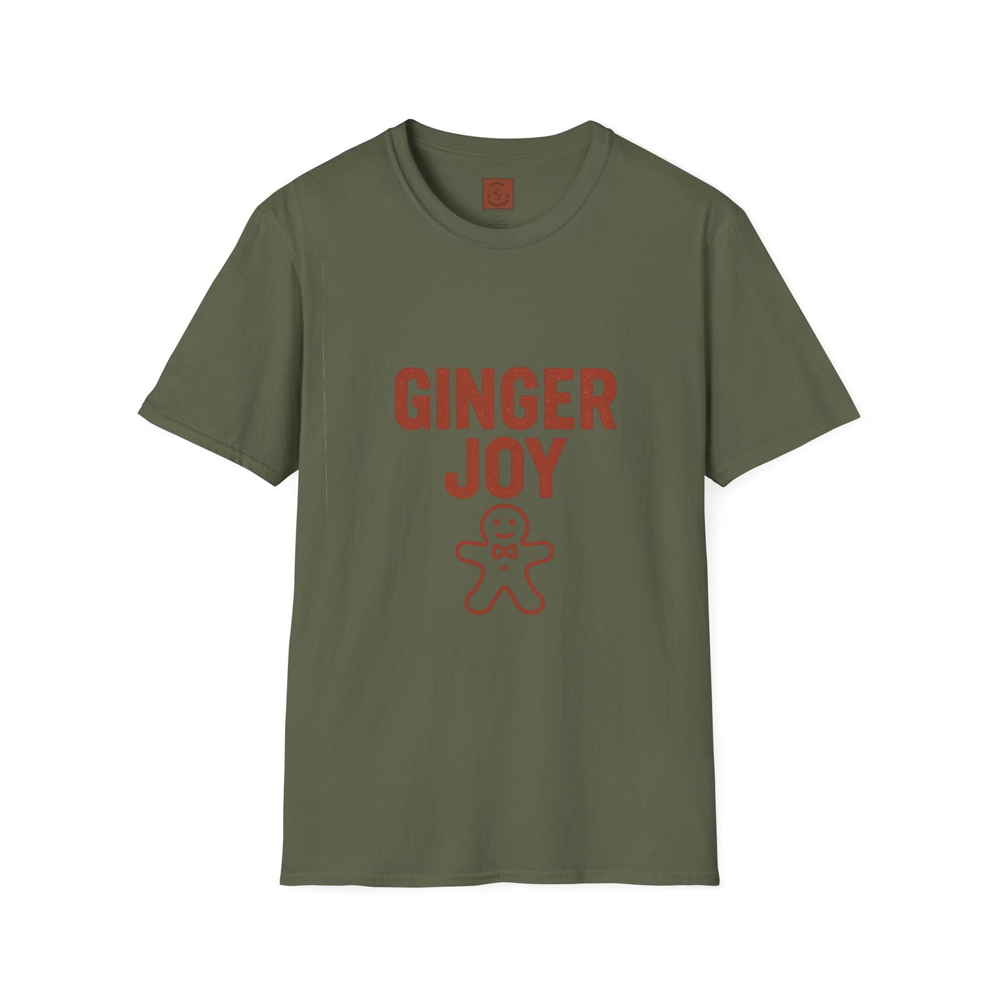 Ginger Joy | Minimal Christmas Cookie Coffee Unisex T-Shirt