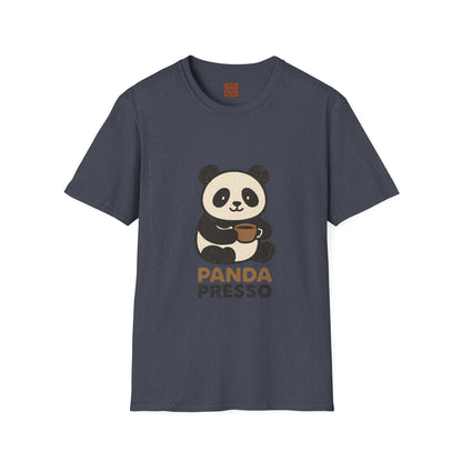 Panda Presso | Cute Coffee Lover Unisex T-Shirt