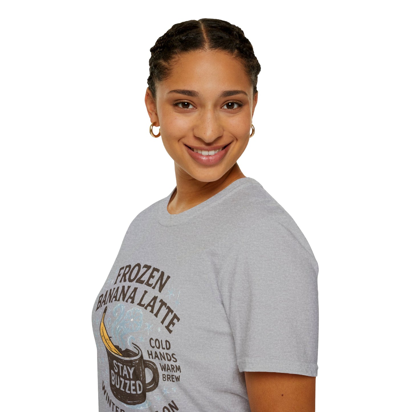 Frozen Banana Latte | Funny Winter Coffee Lover Unisex T-Shirt