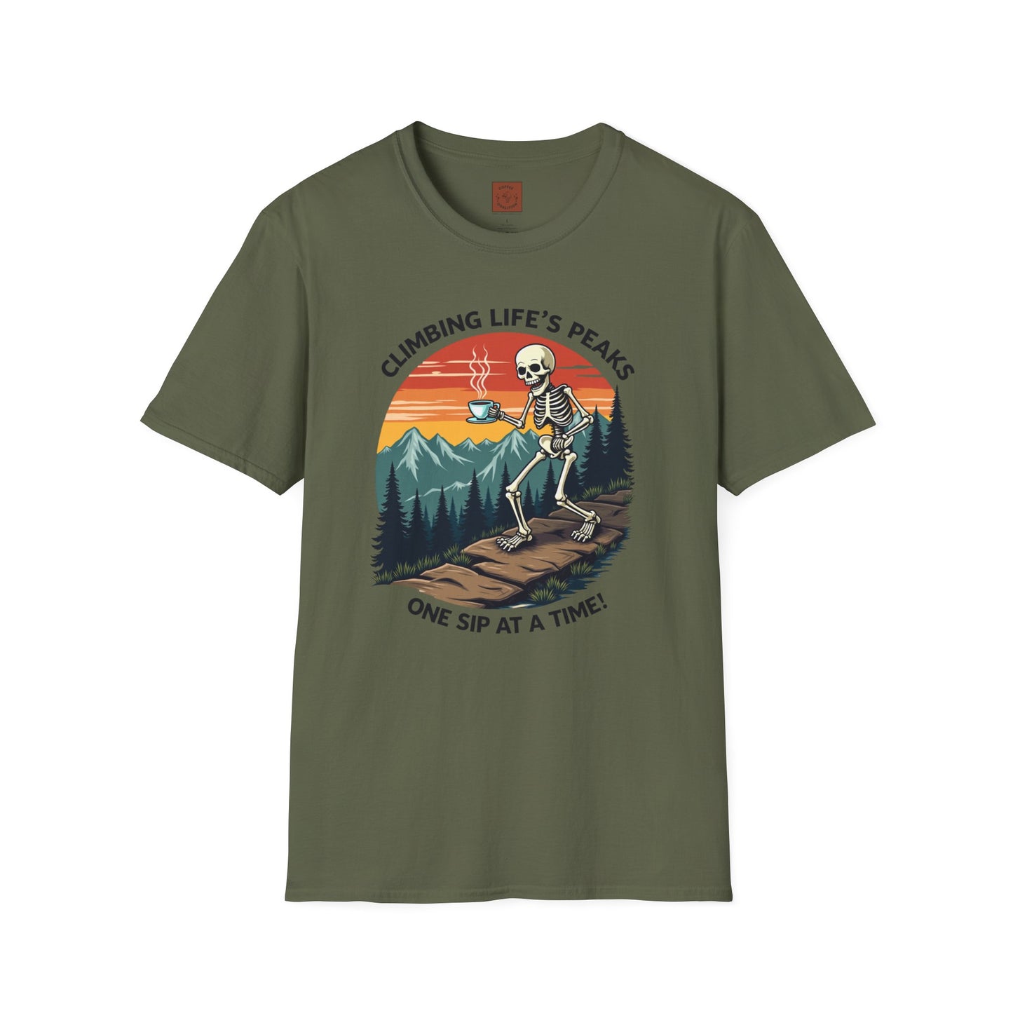 Climbing Life’s Peaks One Sip at a Time | Mountain Brew Skeleton Tee