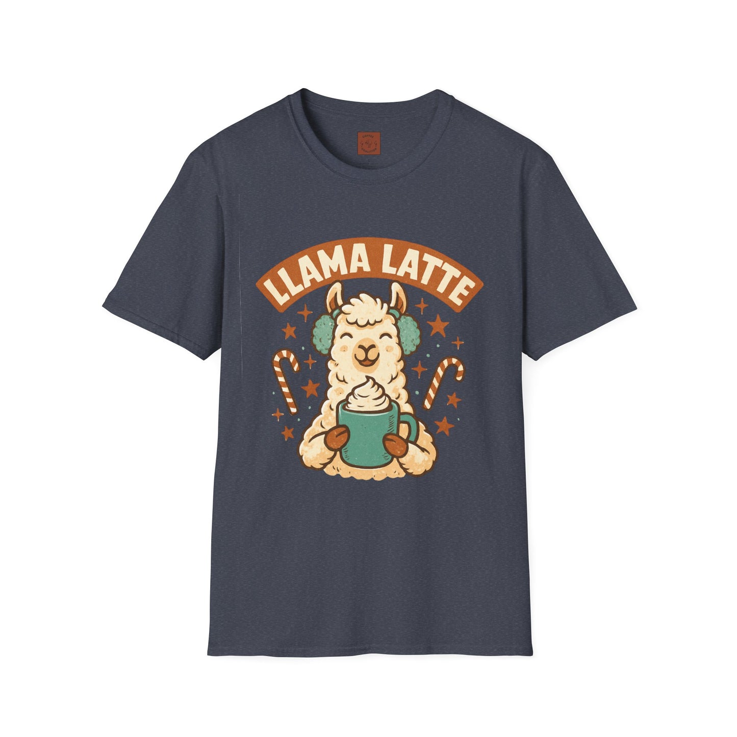 Llama Latte | Cute Christmas Coffee Lover Unisex T-Shirt
