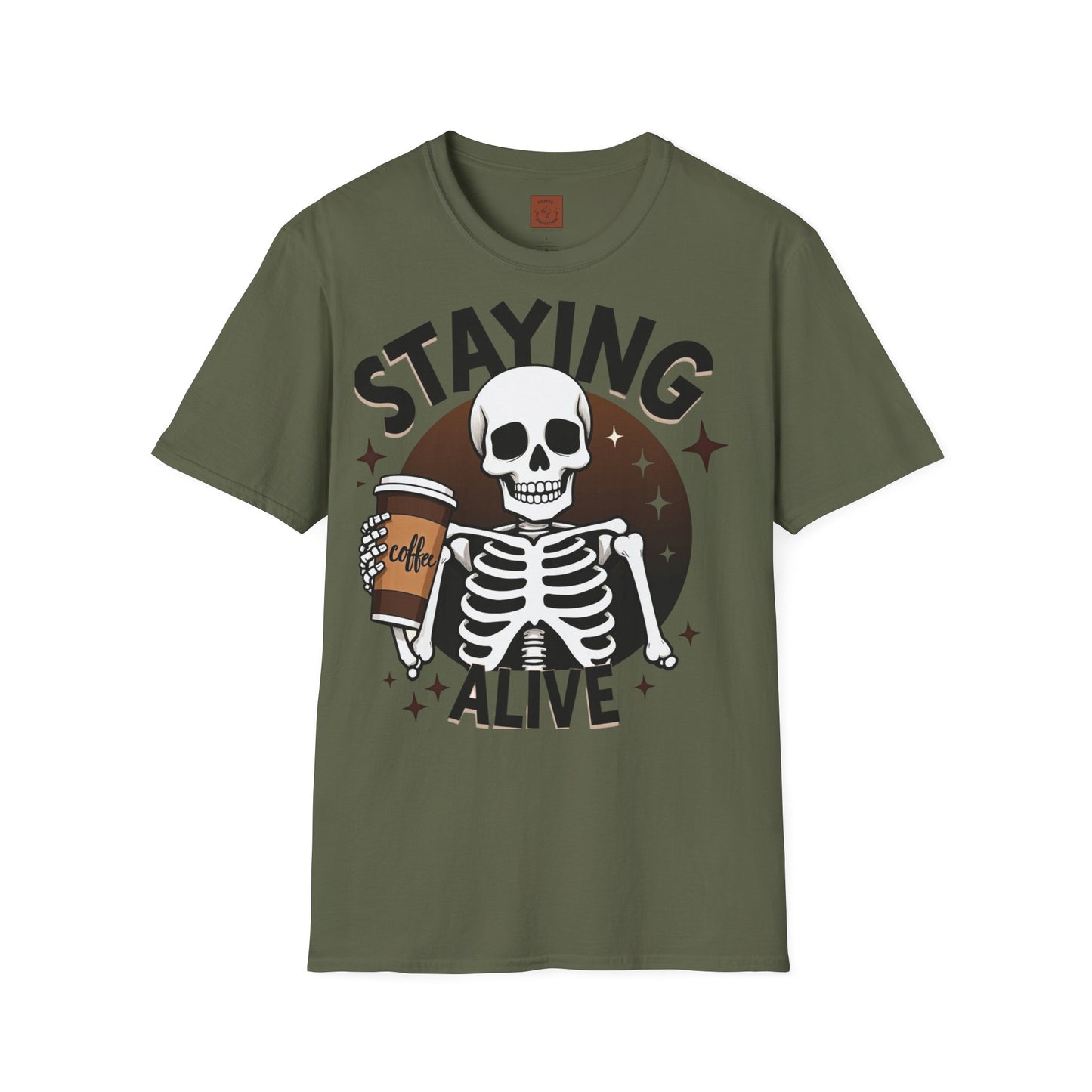 Staying Alive | Coffee Survival Tee