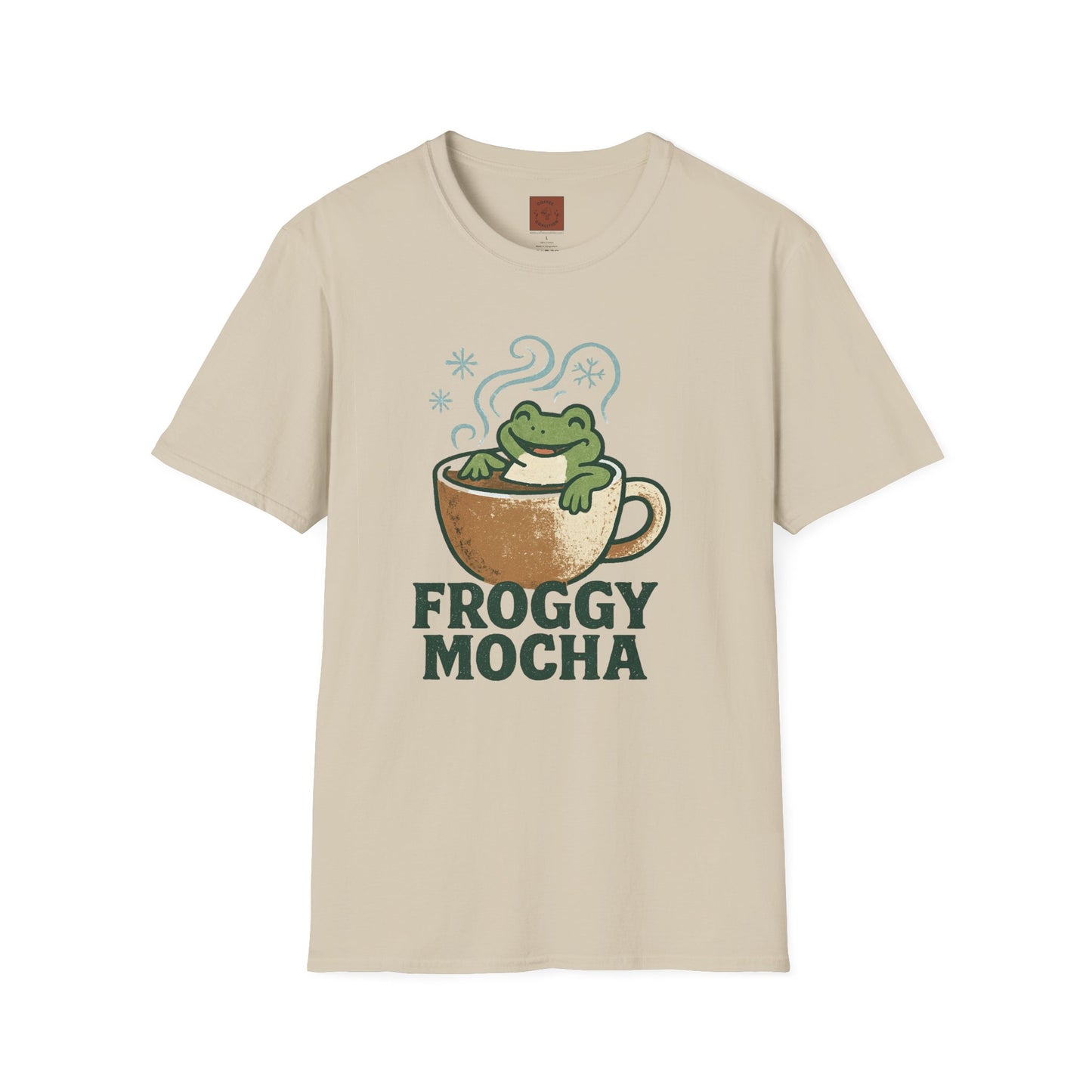 Froggy Mocha | Cute Christmas Coffee Lover Unisex T-Shirt