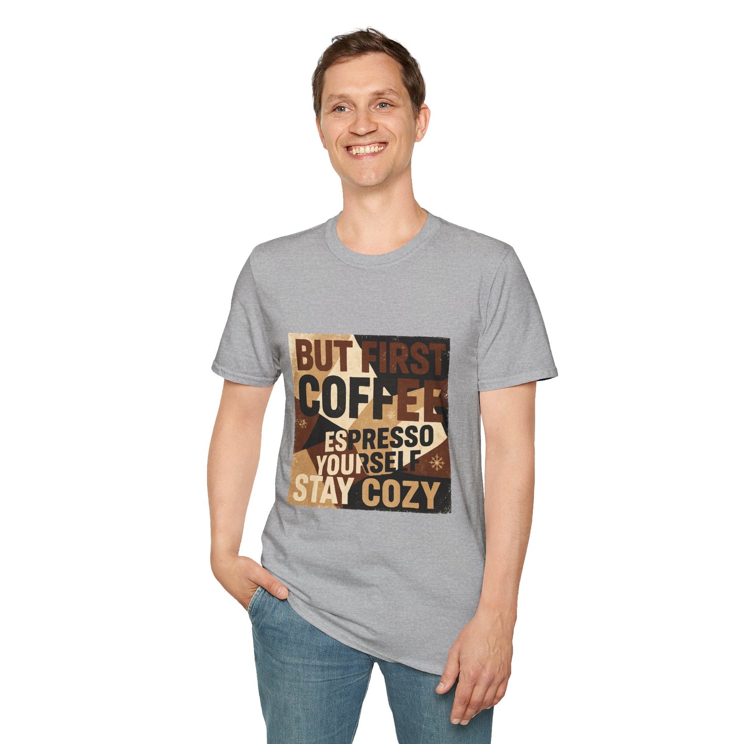But First Coffee | Cozy Christmas Espresso Lover Unisex T-Shirt