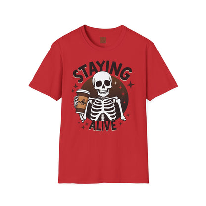 Staying Alive | Coffee Survival Tee
