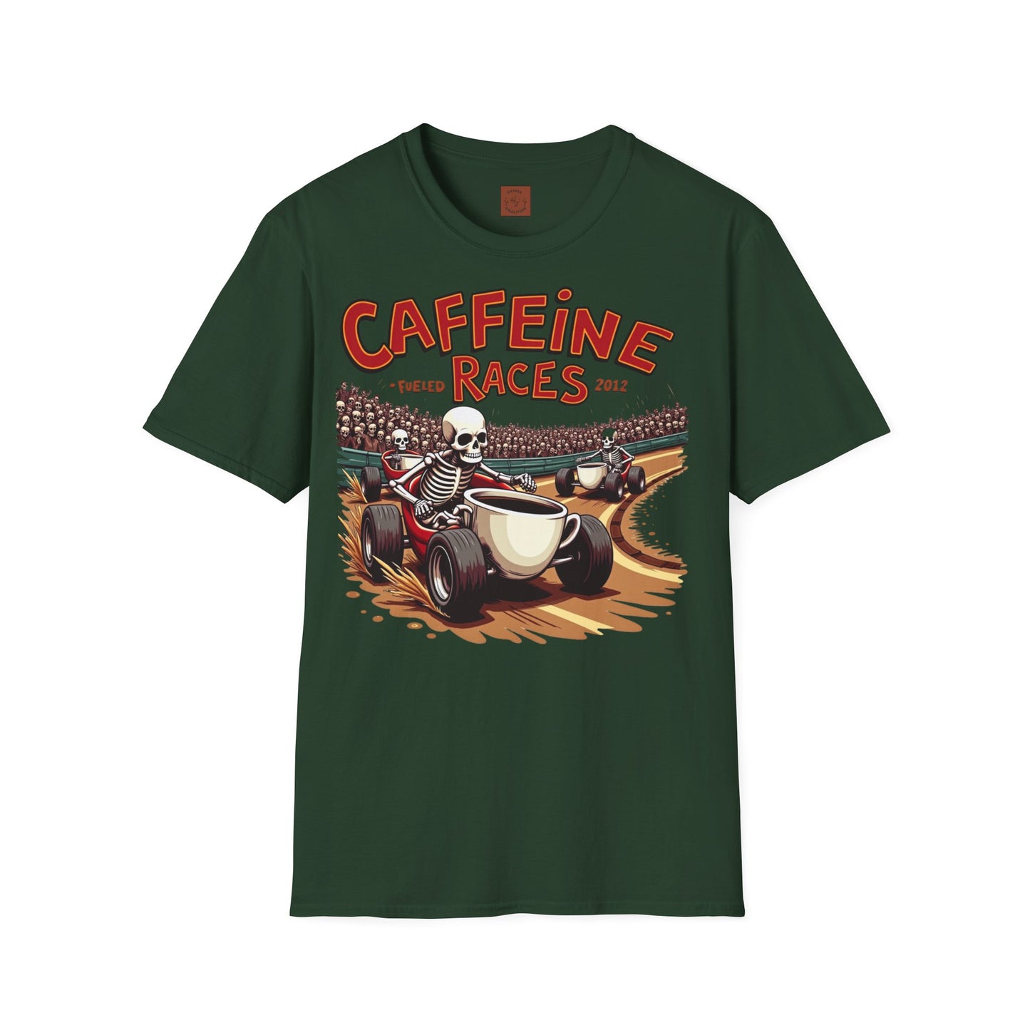 Caffeine Races | Fueled by Coffee & Chaos Tee