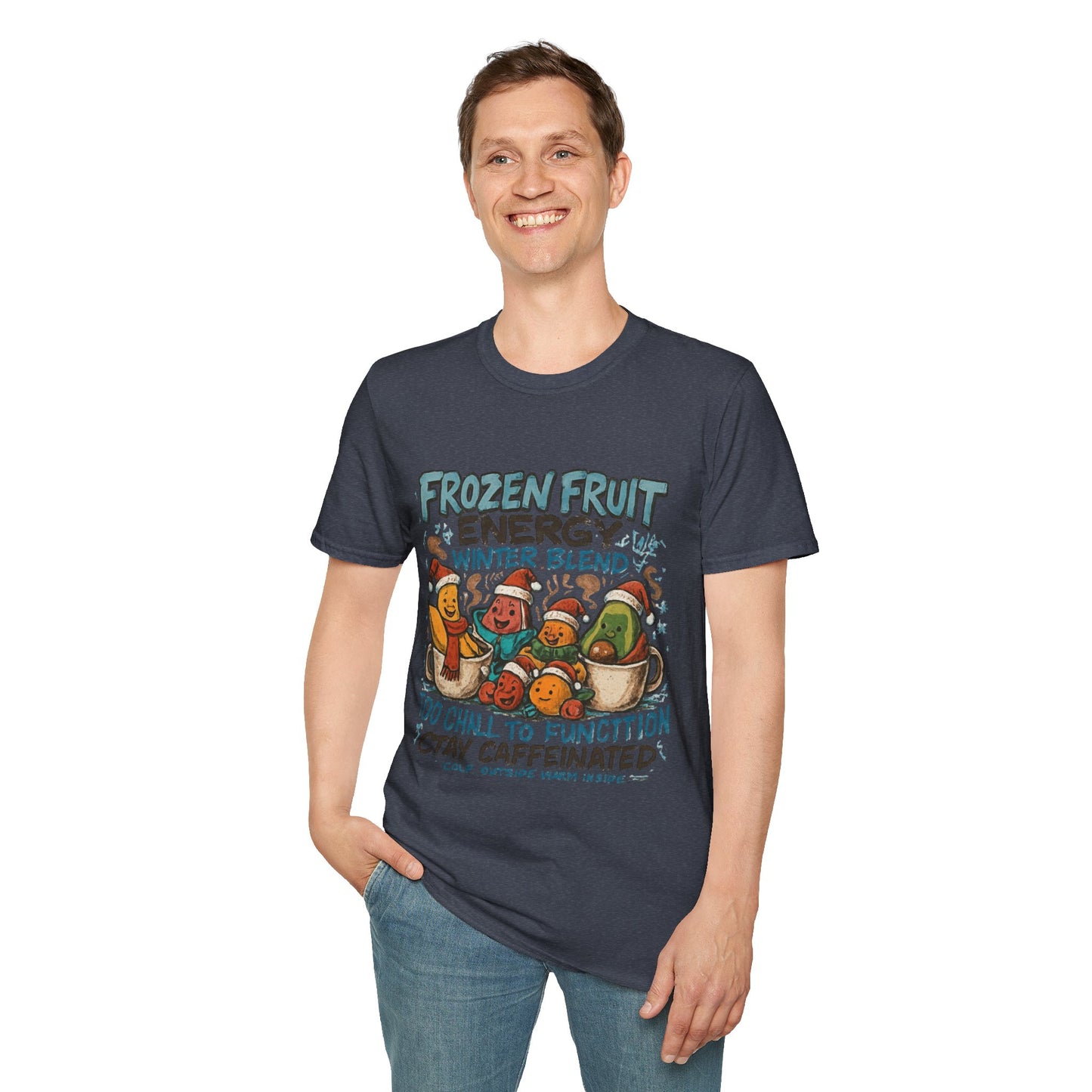 Frozen Fruit Energy | Funny Winter Coffee Lover Unisex T-Shirt