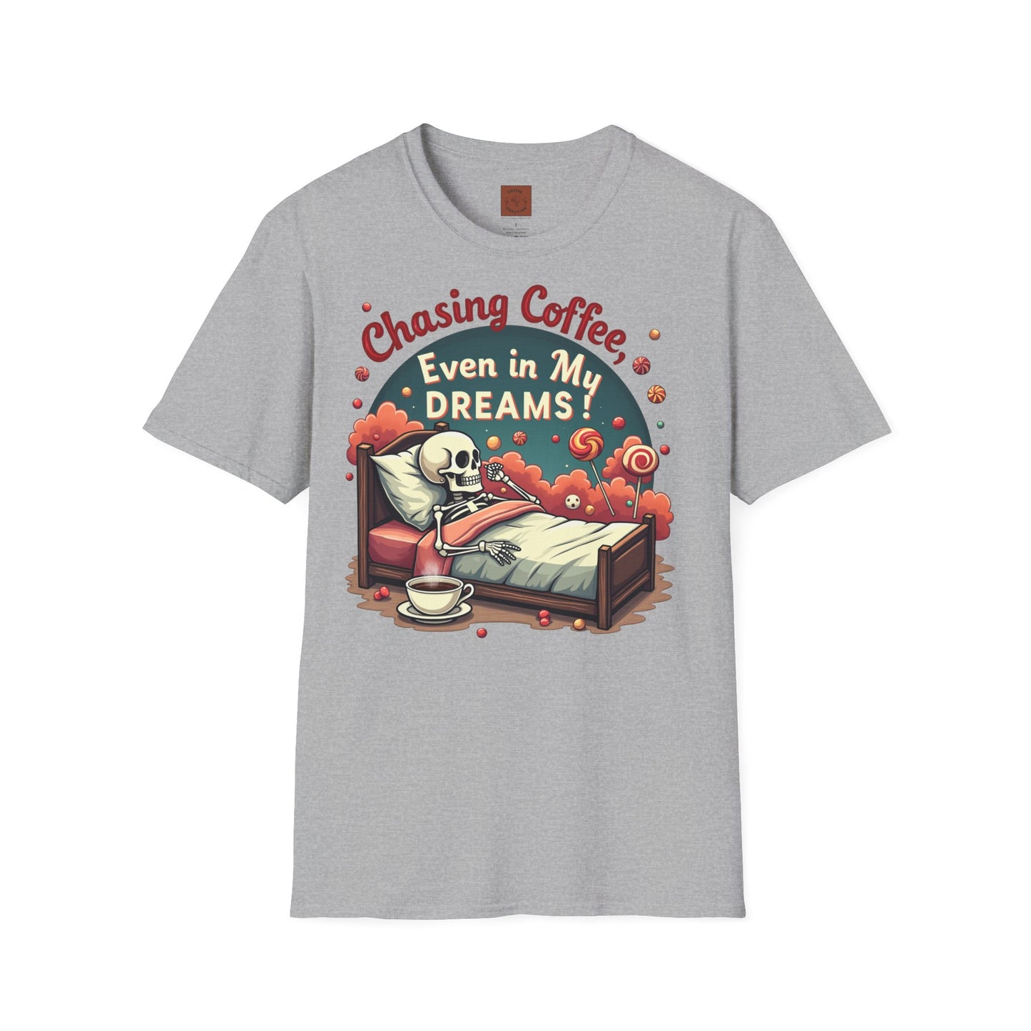 Chasing Coffee Even in My Dreams | Sleepy Skeleton Tee