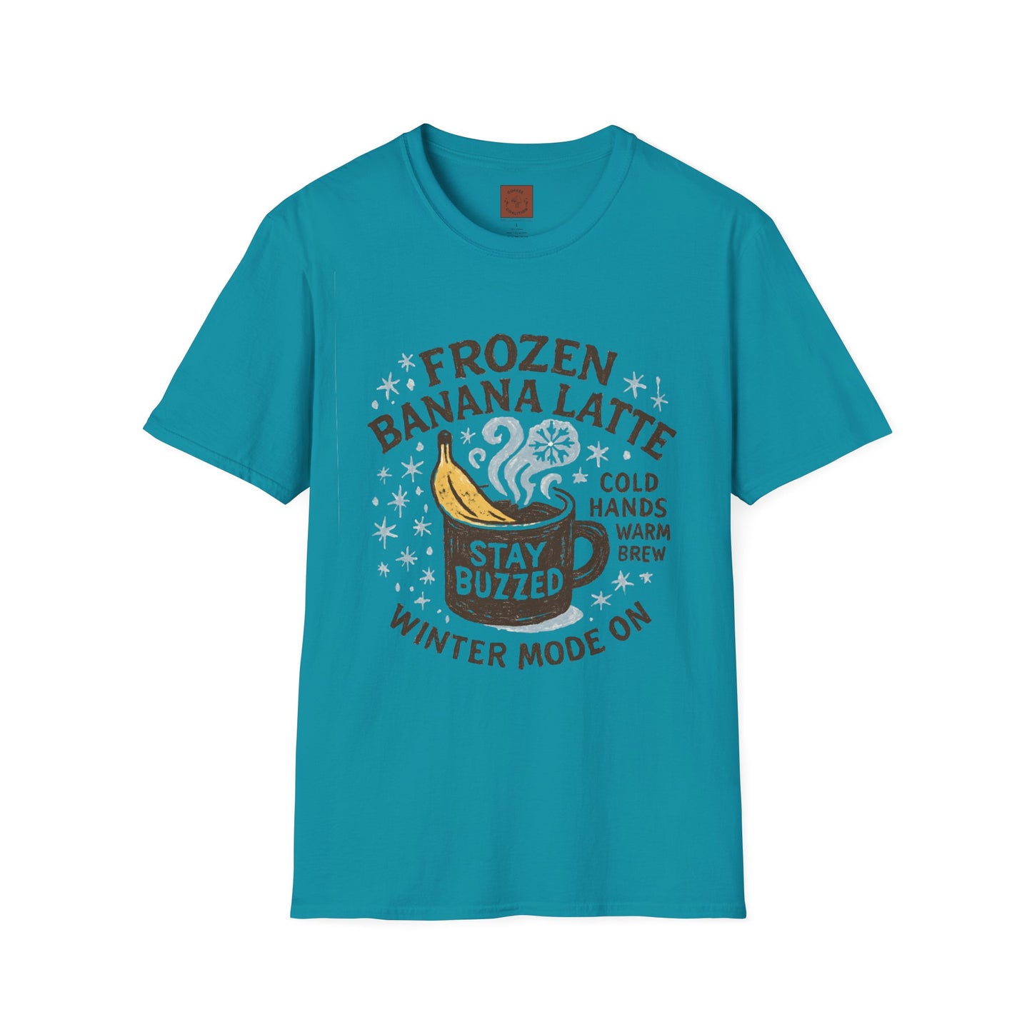 Frozen Banana Latte | Funny Winter Coffee Lover Unisex T-Shirt