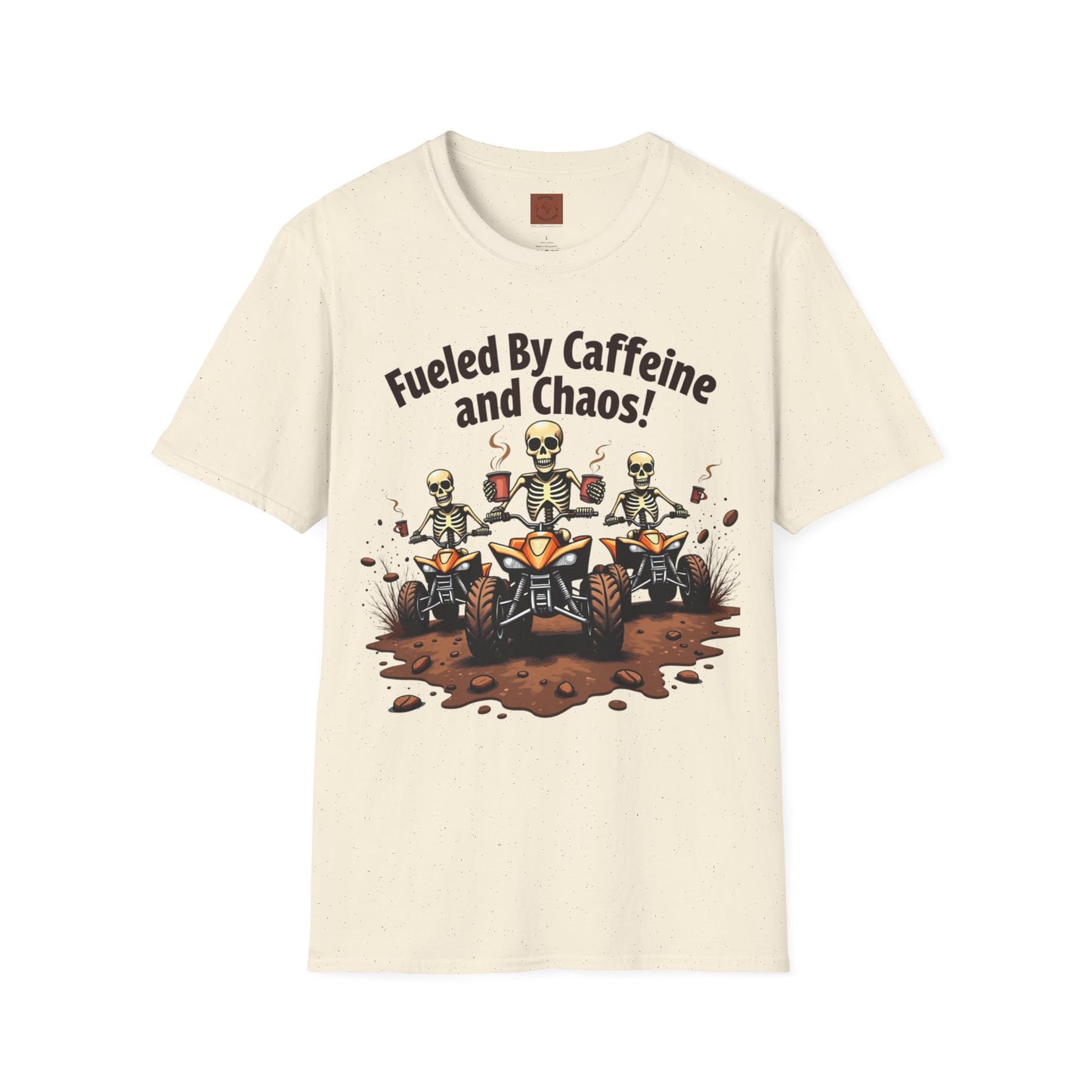 Fueled by Caffeine & Chaos | Skeleton Riders Tee