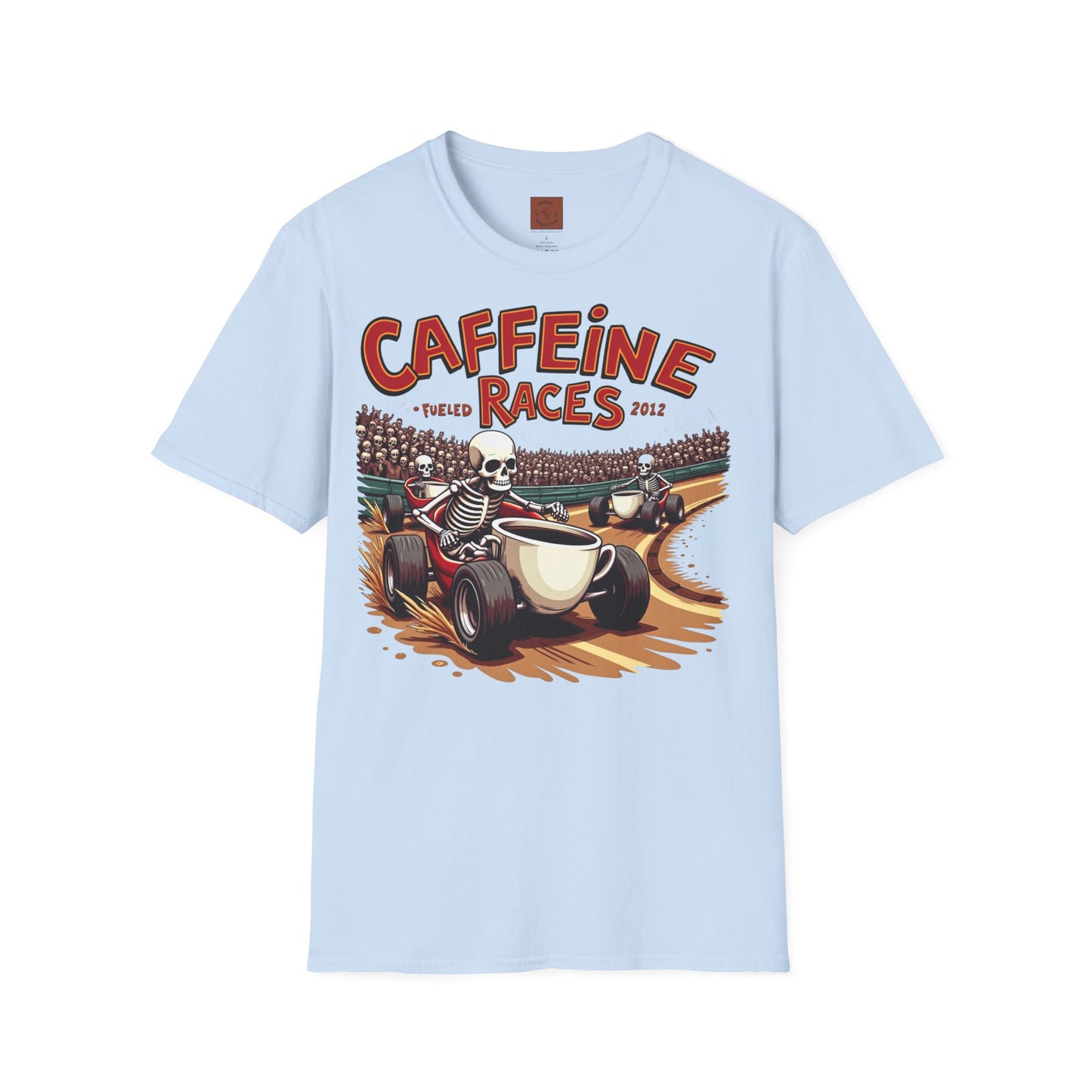 Caffeine Races | Fueled by Coffee & Chaos Tee
