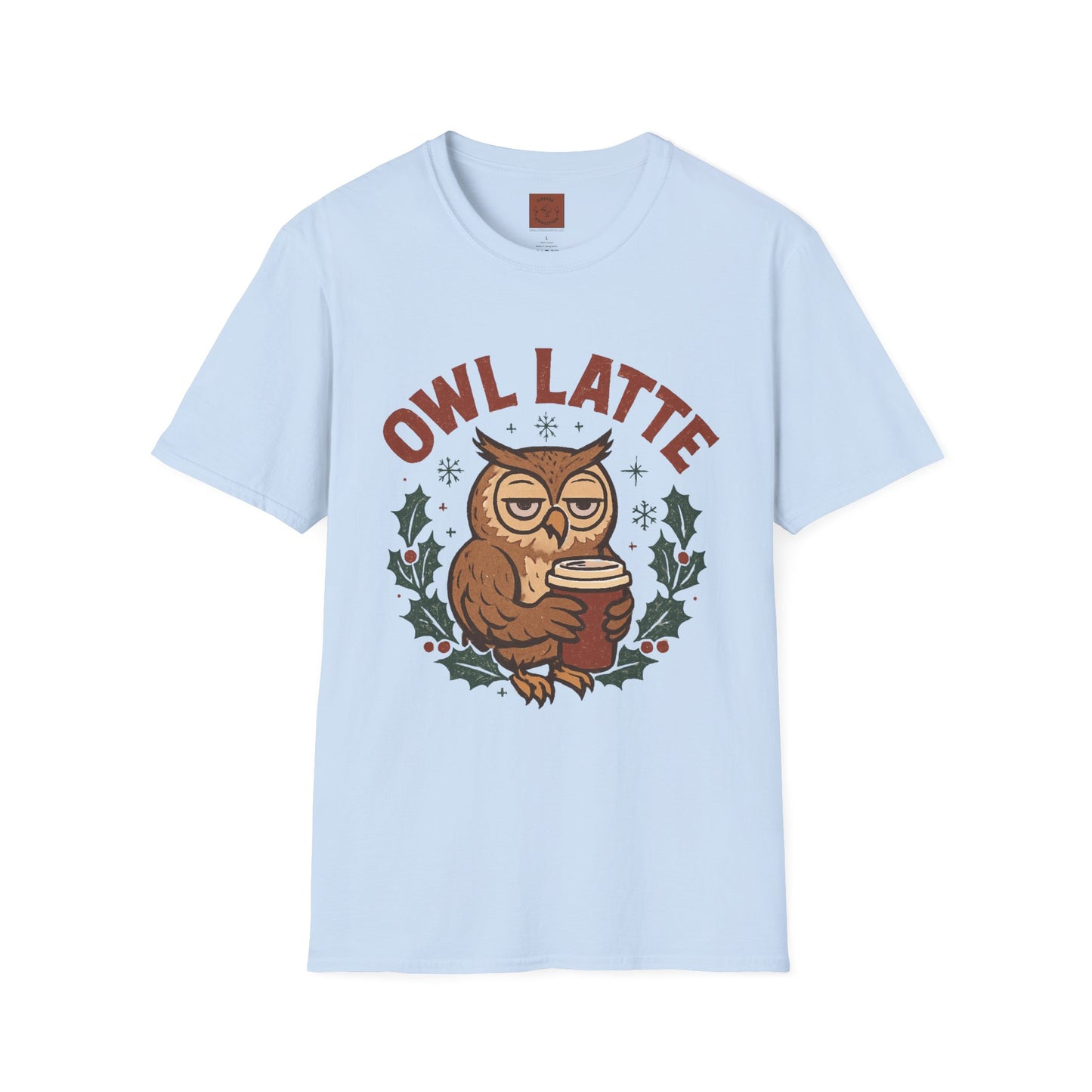 Owl Latte | Funny Christmas Coffee Lover Unisex T-Shirt