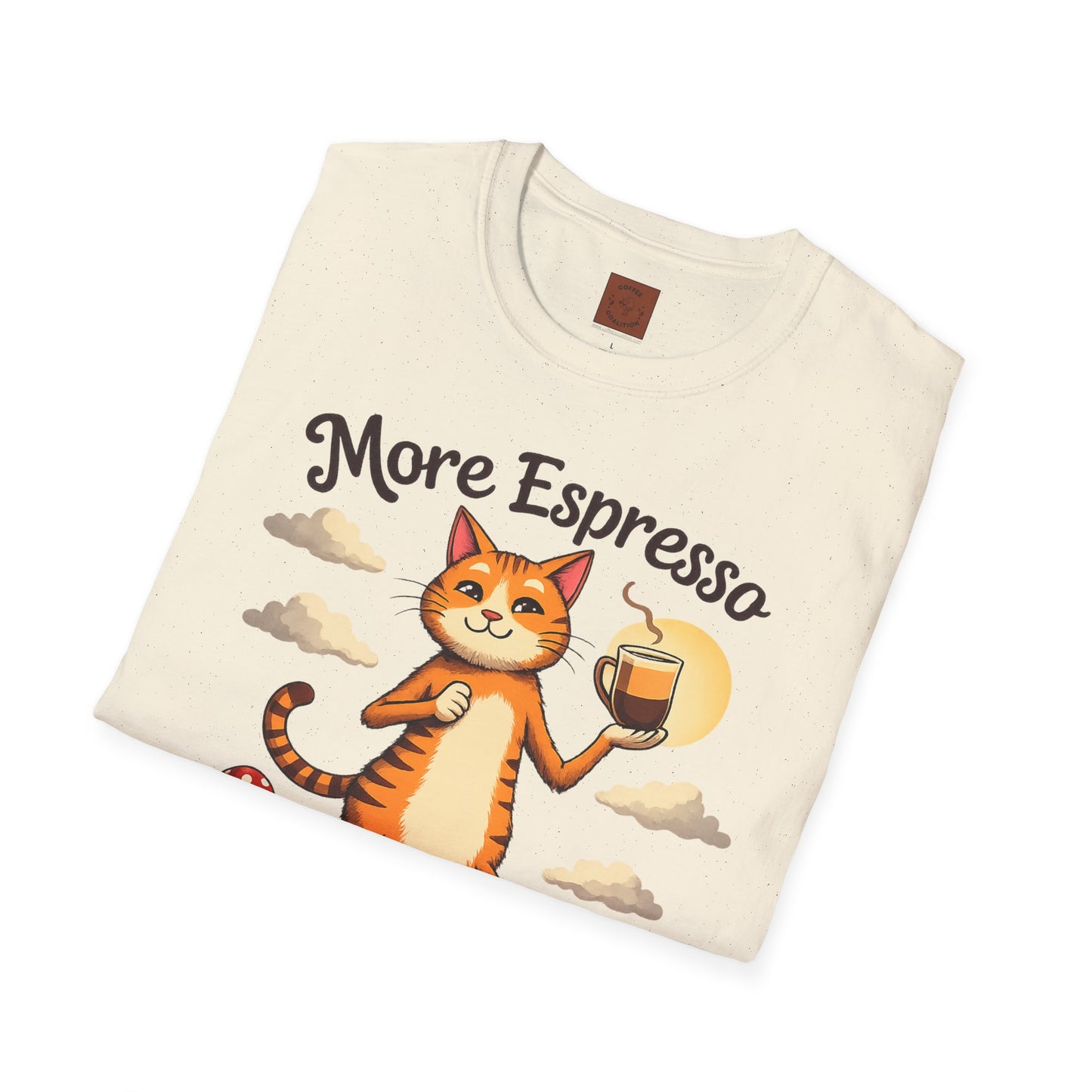 More Espresso, Less Depresso | Coffee Cat Vibes Tee