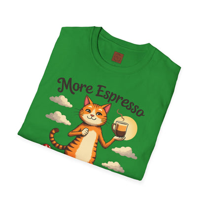 More Espresso, Less Depresso | Coffee Cat Vibes Tee