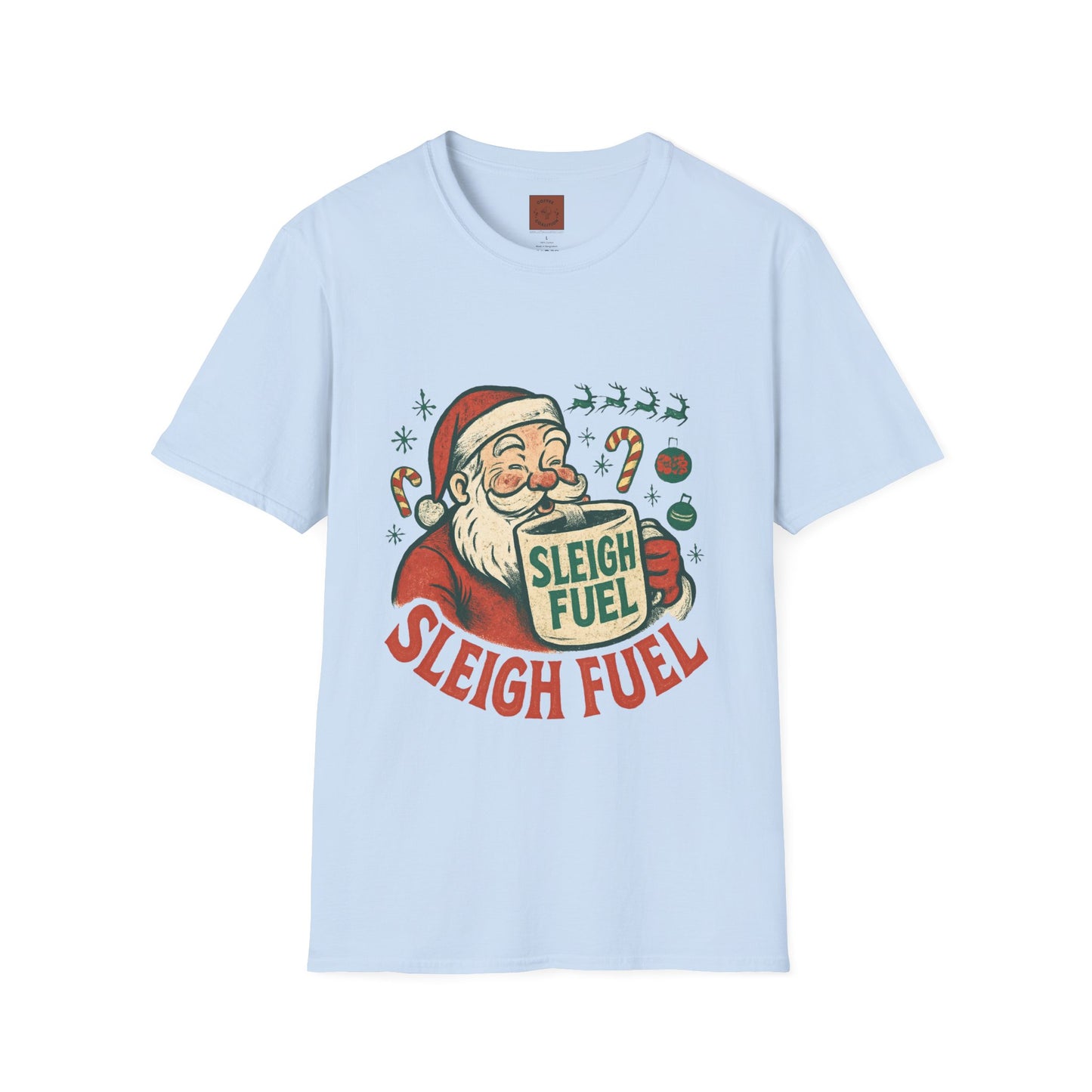 Sleigh Fuel | Funny Santa Christmas Coffee Unisex T-Shirt