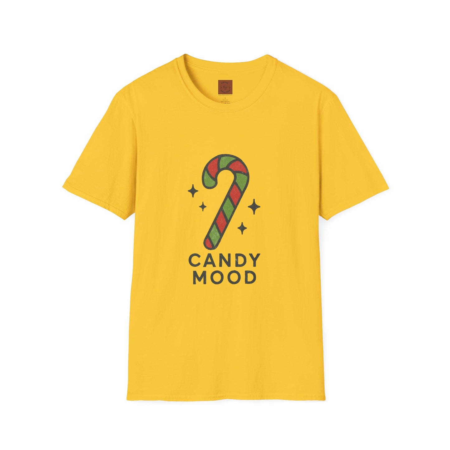 Candy Mood | Minimalist Christmas Candy Cane Aesthetic Unisex T-Shirt
