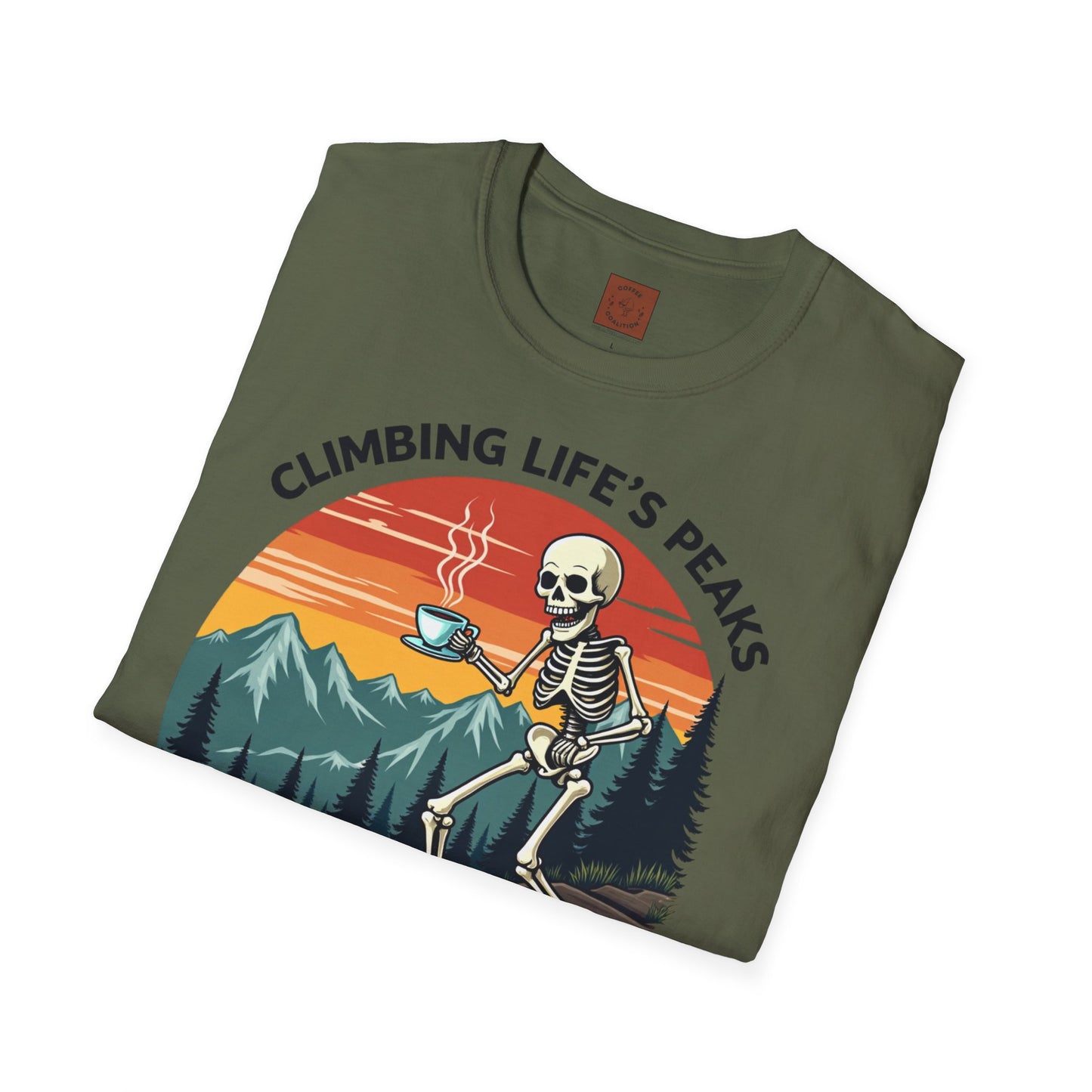 Climbing Life’s Peaks One Sip at a Time | Mountain Brew Skeleton Tee