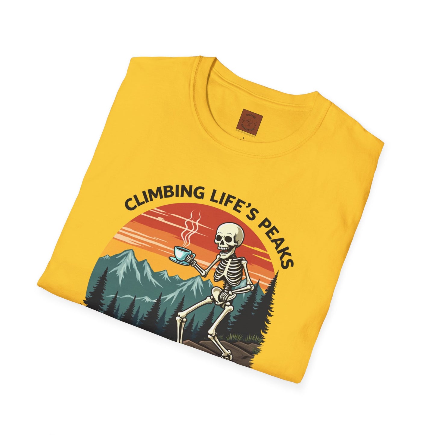 Climbing Life’s Peaks One Sip at a Time | Mountain Brew Skeleton Tee