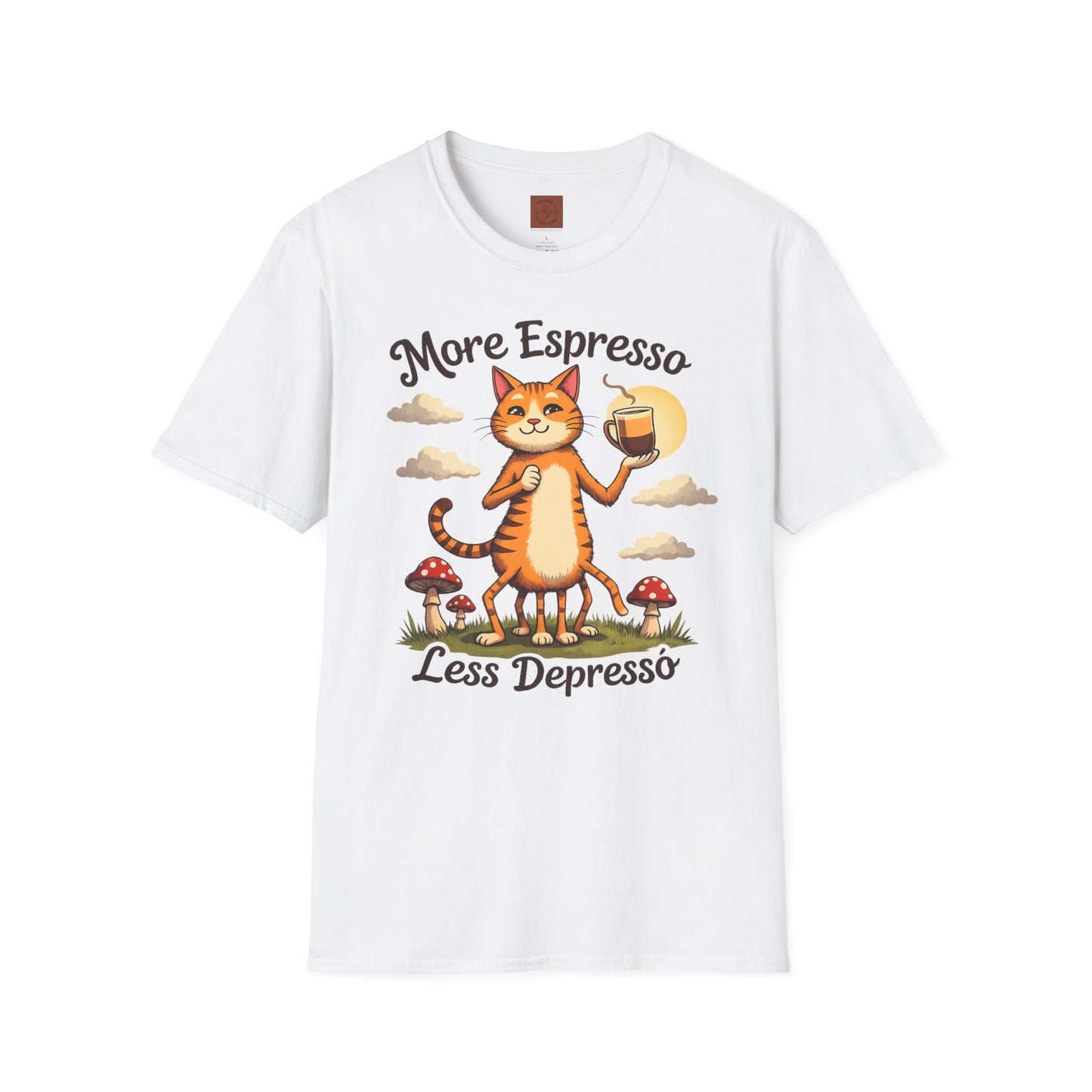 More Espresso, Less Depresso | Coffee Cat Vibes Tee