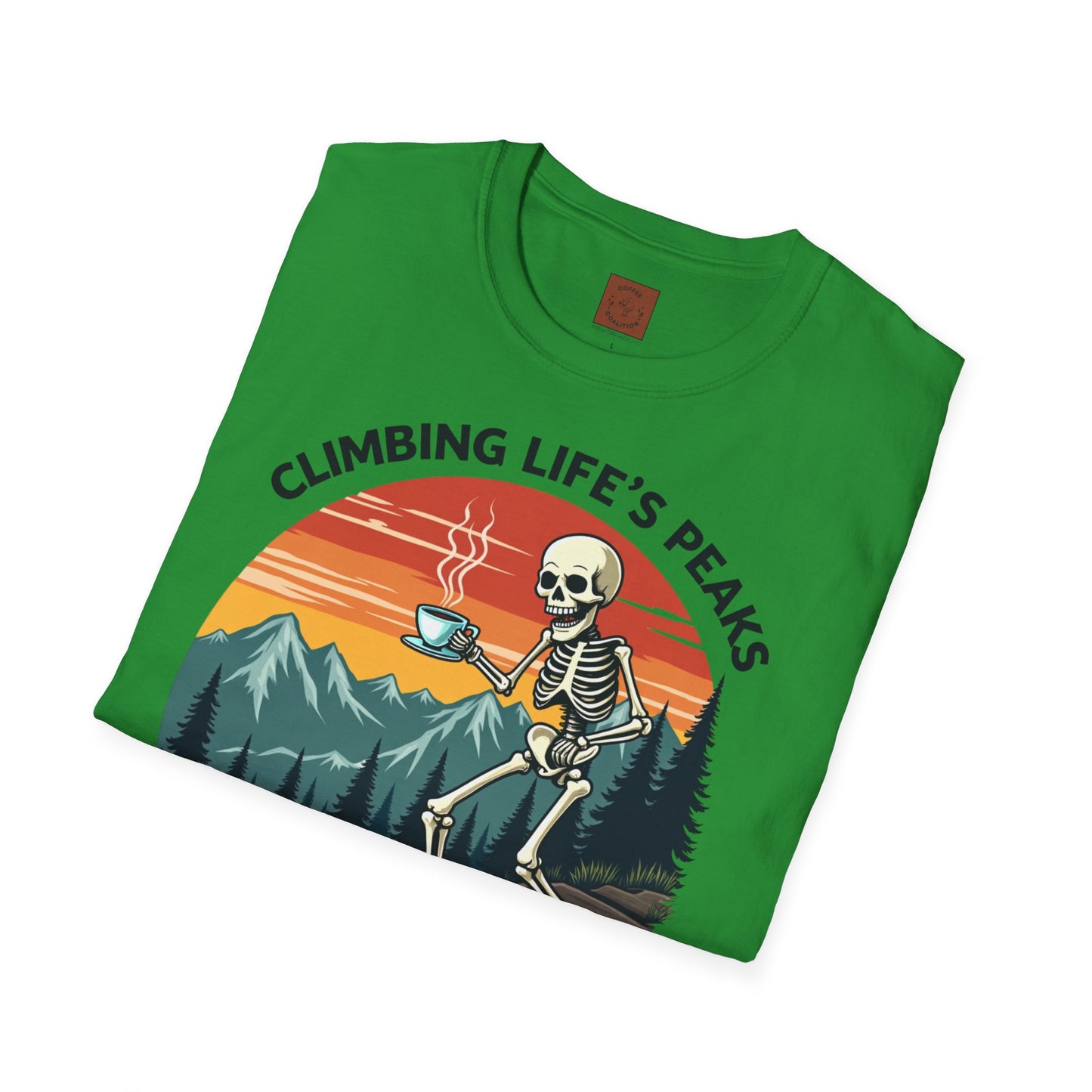 Climbing Life’s Peaks One Sip at a Time | Mountain Brew Skeleton Tee