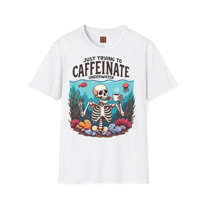 Skeleton under water