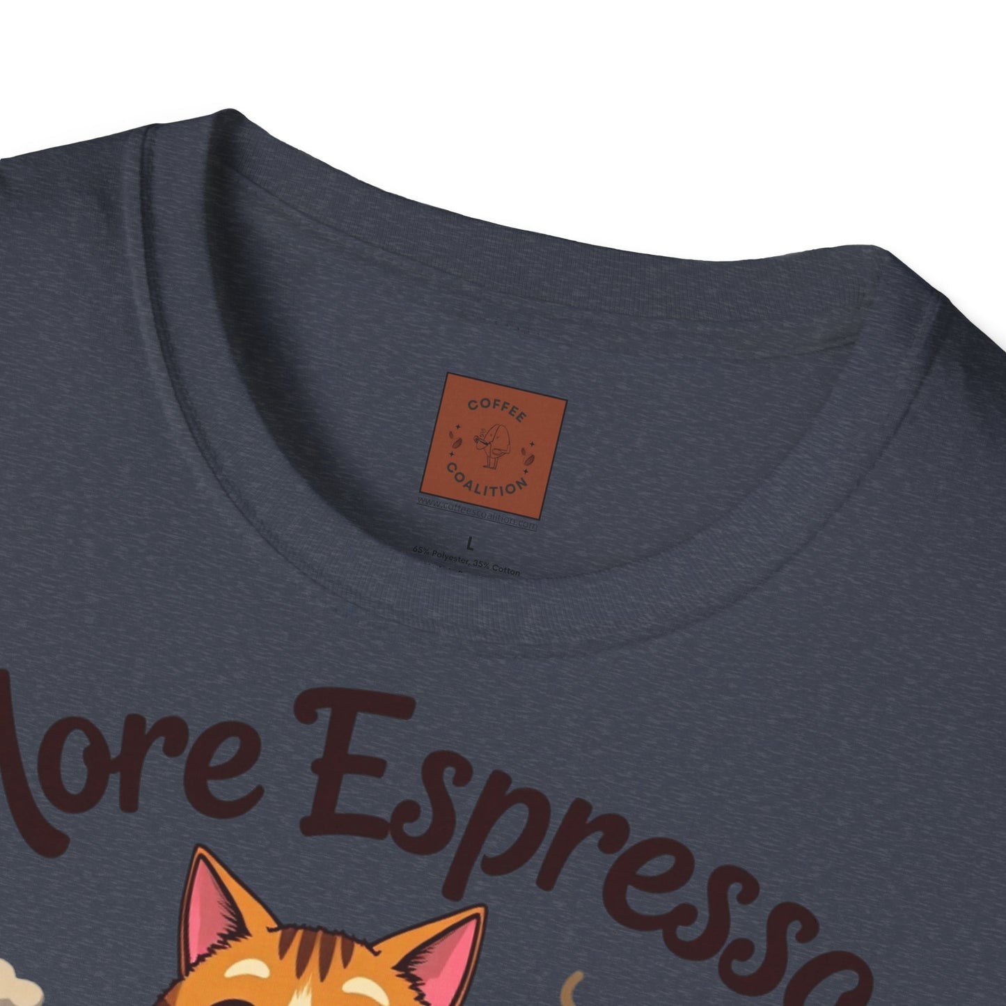 More Espresso, Less Depresso | Coffee Cat Vibes Tee