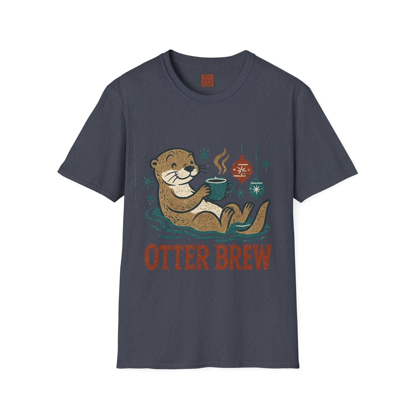 Otter Brew | Cute Coffee Lover Christmas Unisex T-Shirt