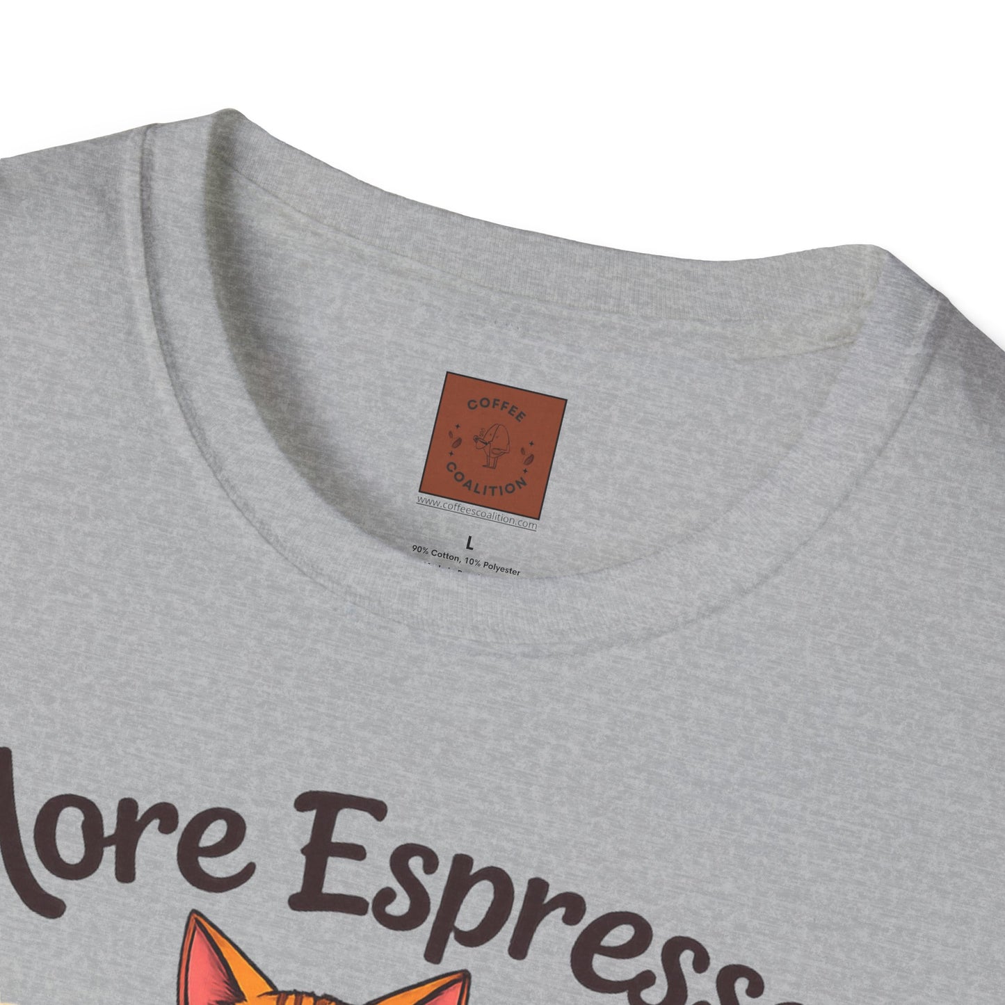 More Espresso, Less Depresso | Coffee Cat Vibes Tee