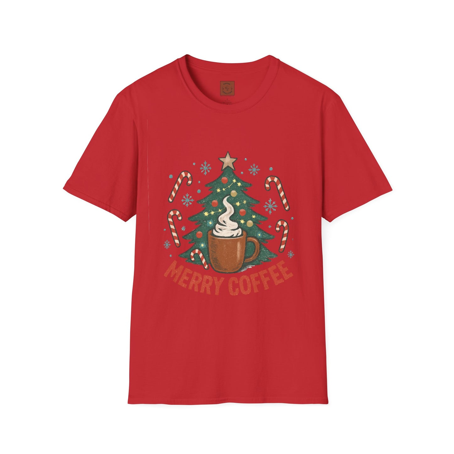 Merry Coffee | Festive Holiday Coffee Lover Unisex T-Shirt