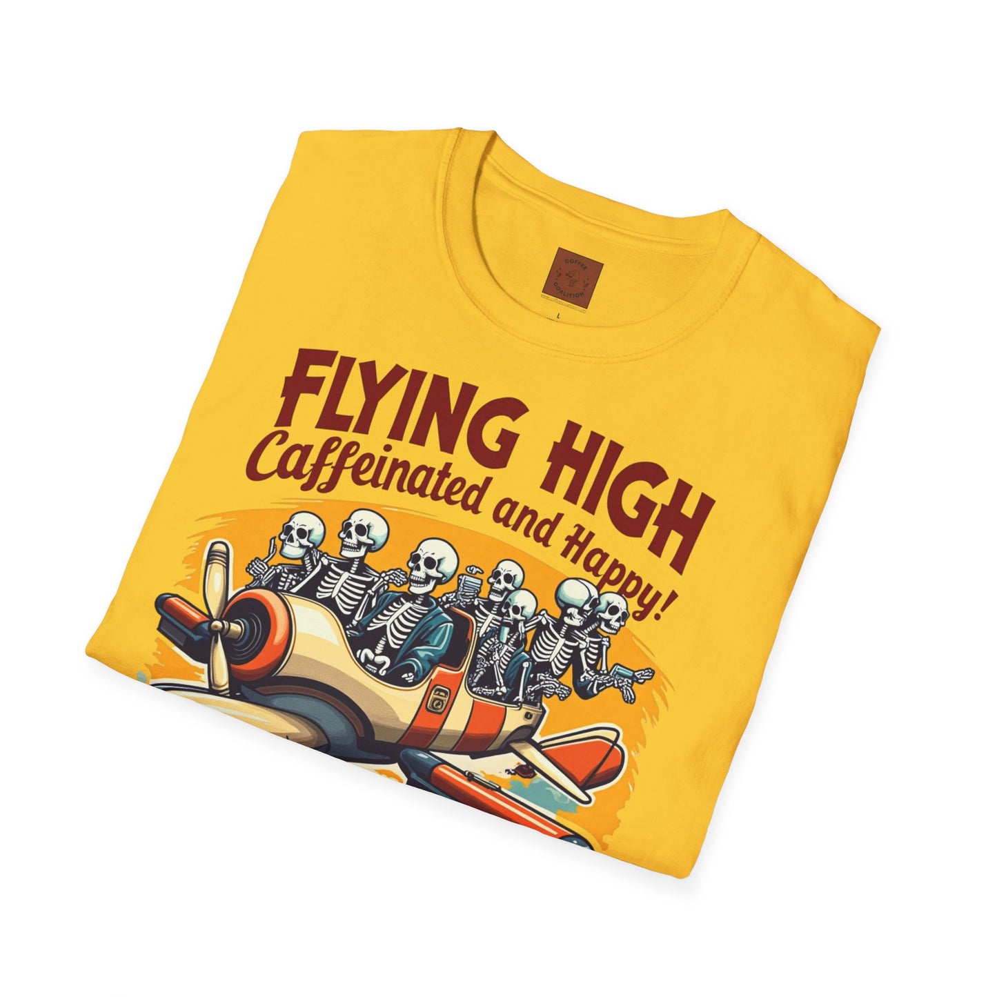 Caffeinated Flight Crew | First-Class Coffee Ride Tee