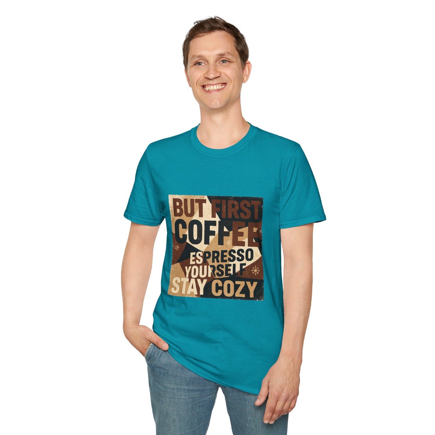 But First Coffee | Cozy Christmas Espresso Lover Unisex T-Shirt