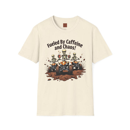 Fueled by Caffeine & Chaos | Skeleton Riders Tee