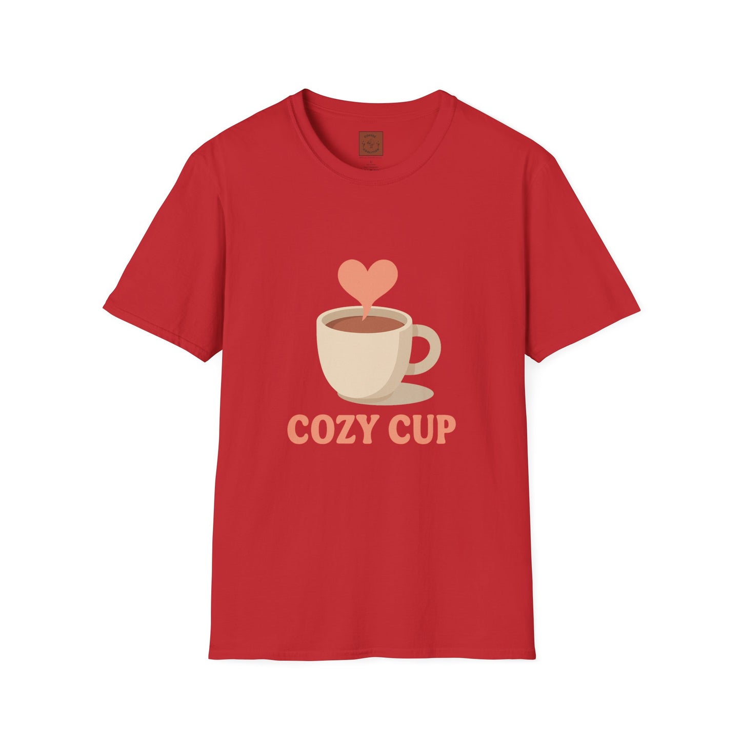 Cozy Cup – Unisex Cute Coffee Lover T-Shirt