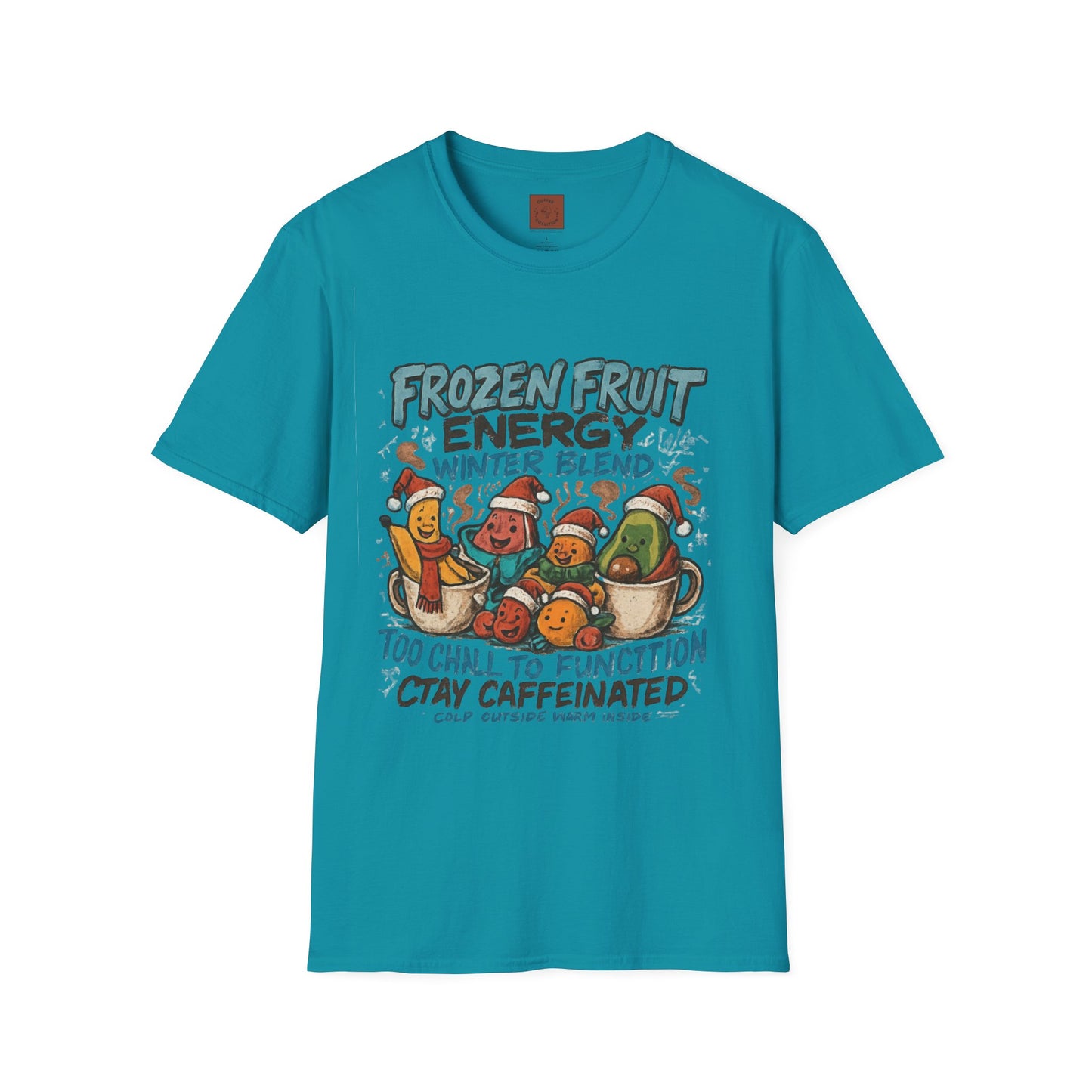 Frozen Fruit Energy | Funny Winter Coffee Lover Unisex T-Shirt